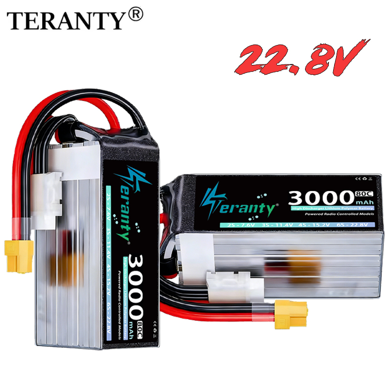 Fpv Drone Charger - TERANTY 6S 22.8V 3000mAh 80C/160C Bateria