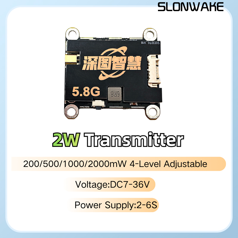 Nadajnik SLONWAKE 5.8G 56CH 2W – Fpv Drone Transmitter recenzja i cena