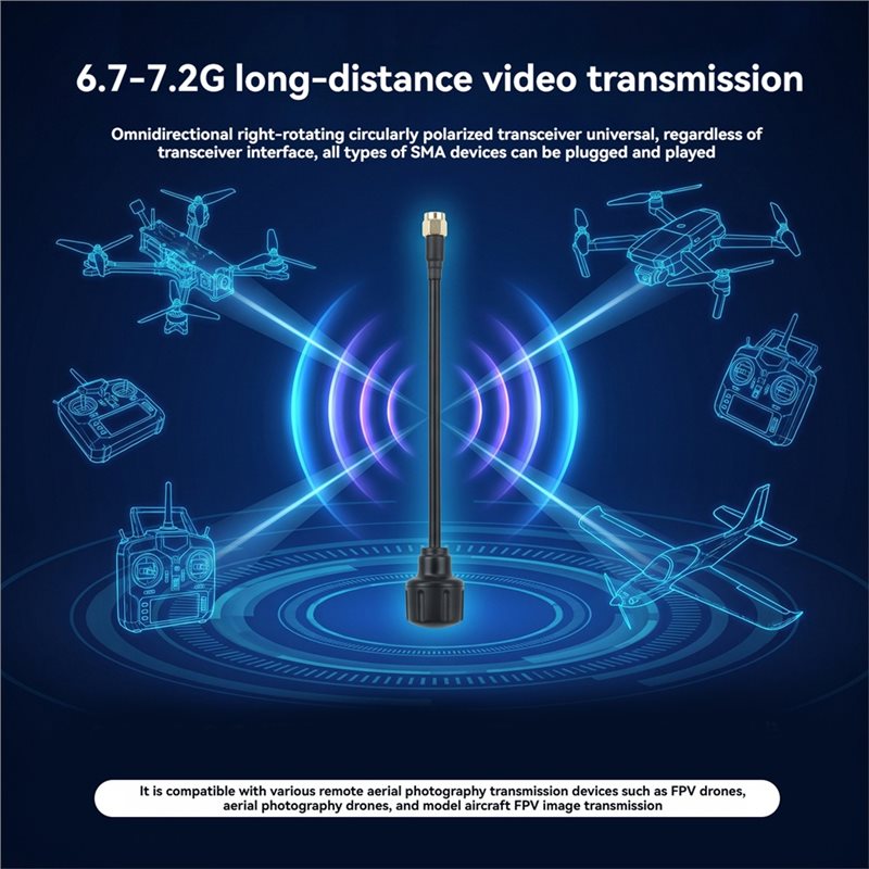 [NOWOŚĆ! A25P] Antena SMA 6.7- – Fpv Drone Antenna recenzja i cena
